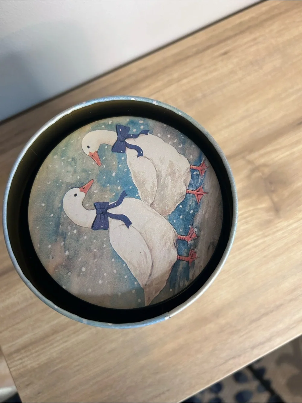 Vintage Blue & White Duck Canister Set